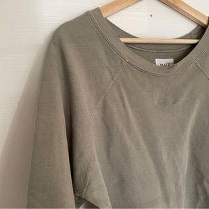 MATE the Label sage green sweatshirt